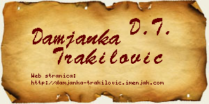 Damjanka Trakilović vizit kartica